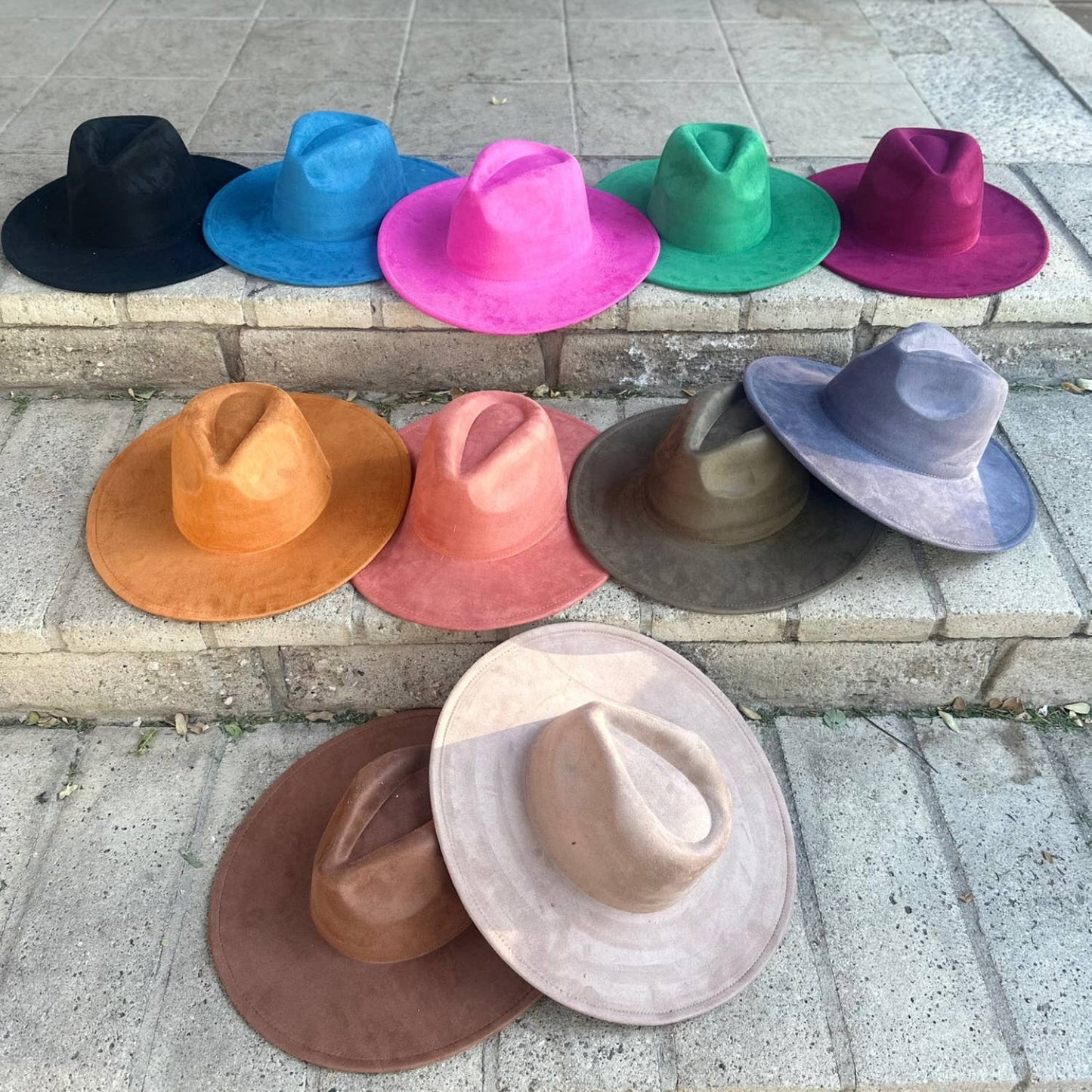 Classic Wide Brim Suede Premium Hat