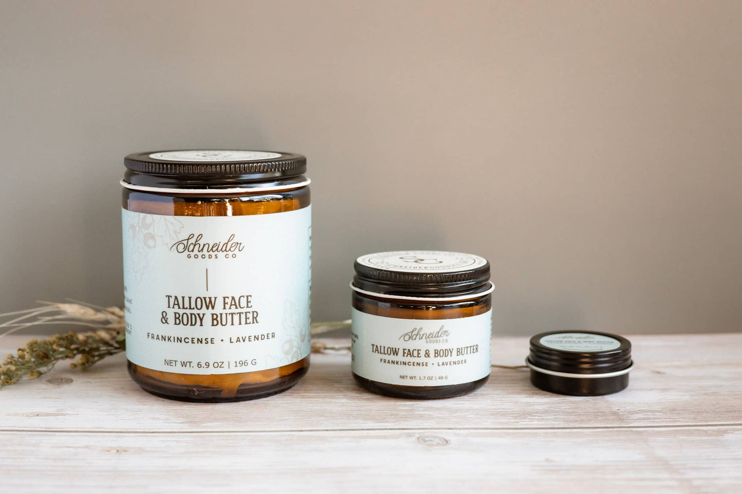 Frankincense + Lavender Tallow Butter | Whipped Tallow Balm: Small (2 oz volume)