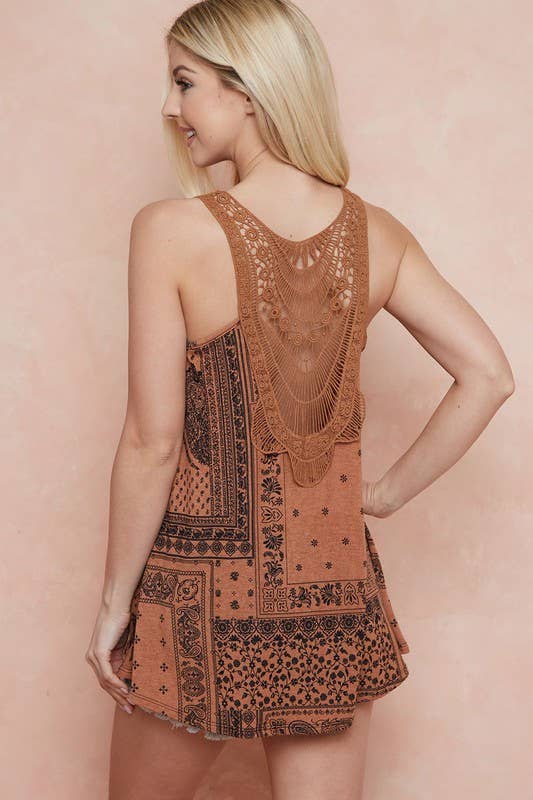 Paisley Tank Top