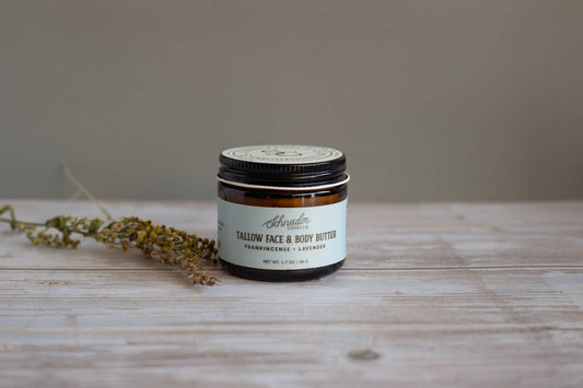 Frankincense + Lavender Tallow Butter | Whipped Tallow Balm: Small (2 oz volume)
