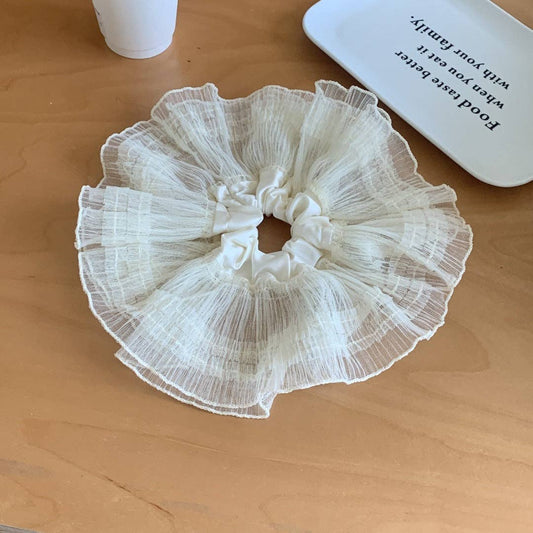 Elegant Large Mesh Elastic Hair Scrunchie