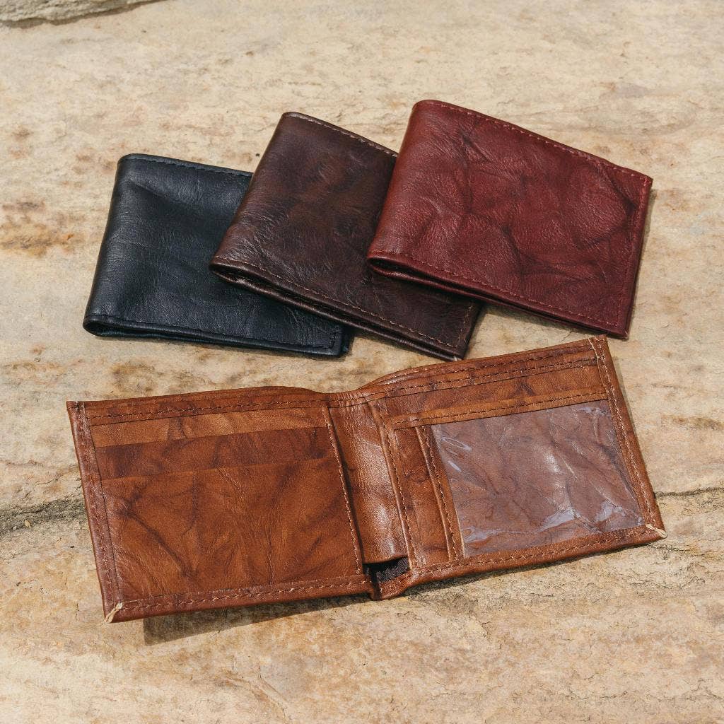 Full-Grain Bifold Wallet Handmade: Brown