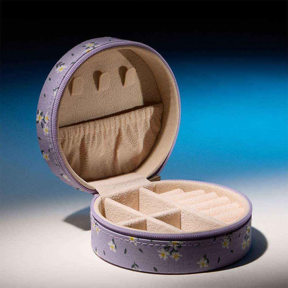 Purple Floral Jewelry Box