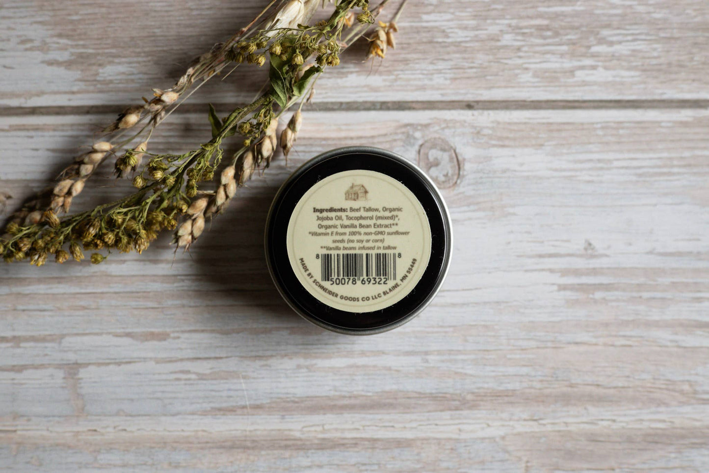 Vanilla Bean Tallow Butter | Whipped Tallow Balm: Small (2 oz volume)