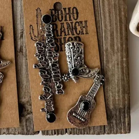 Western Trucker Hat Cap - Magnetic Hat Pin Set