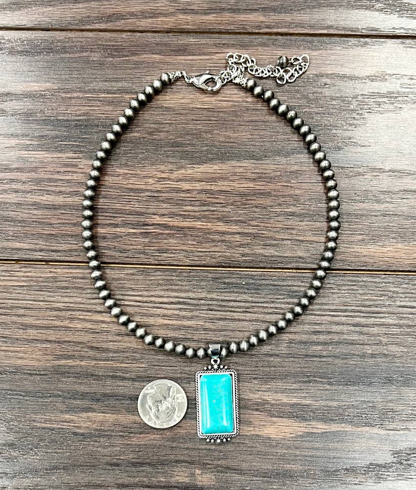 Handmade Navajo, Turquoise Necklace