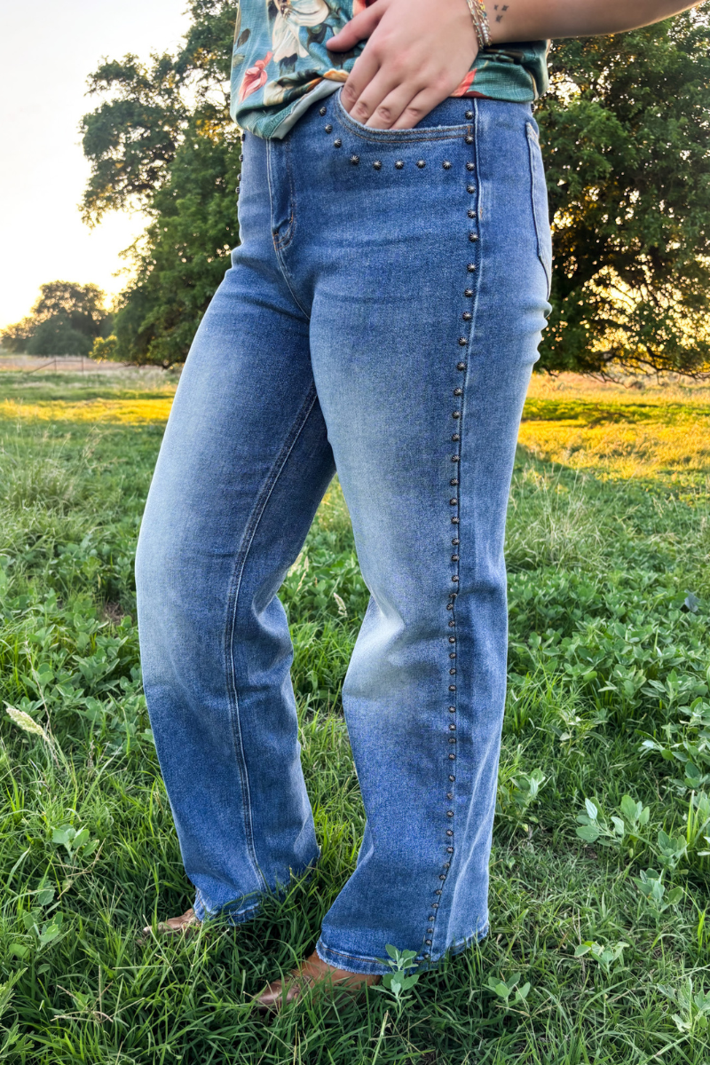Studded SK Denim: 9/10