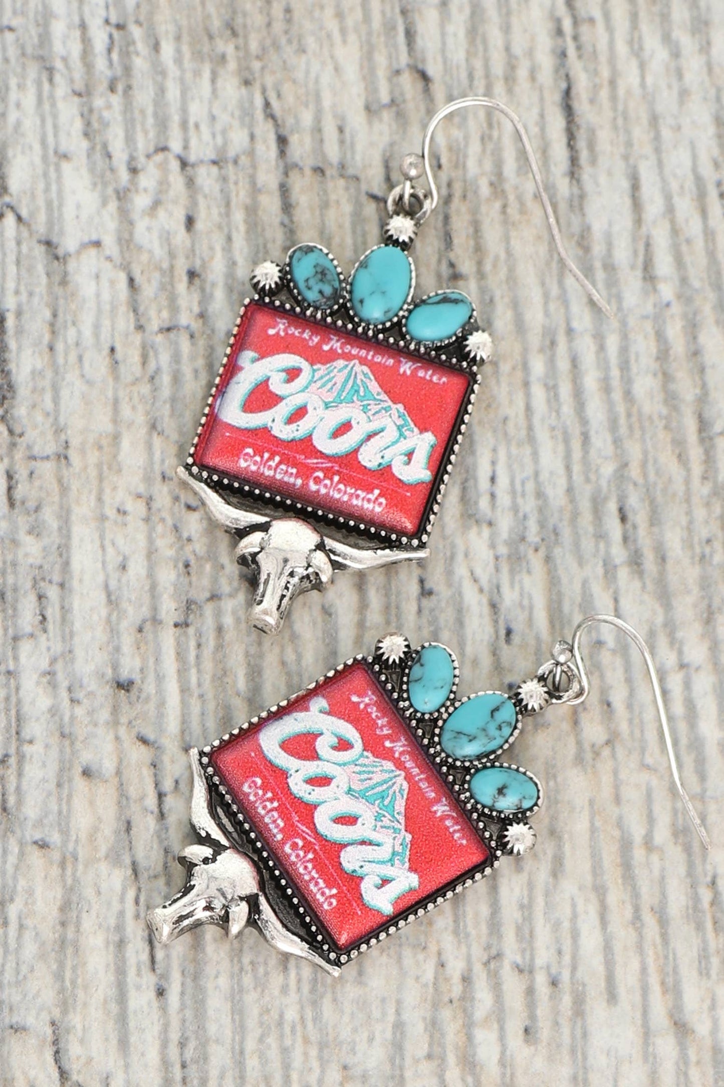 Western Longhorn Coors Earrings
