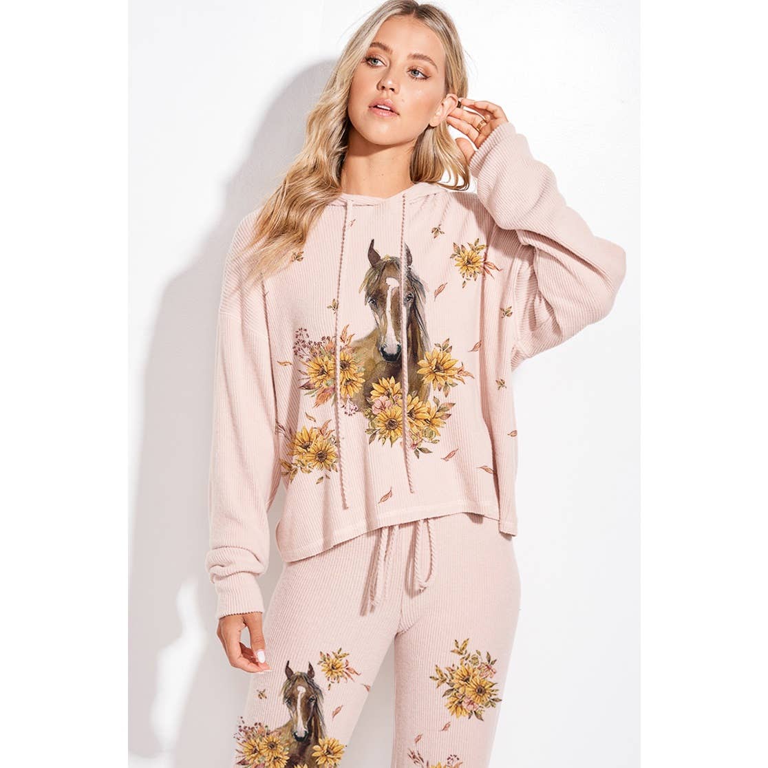 Horse Sunflower Loungewear Set