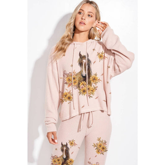 Horse Sunflower Loungewear Set