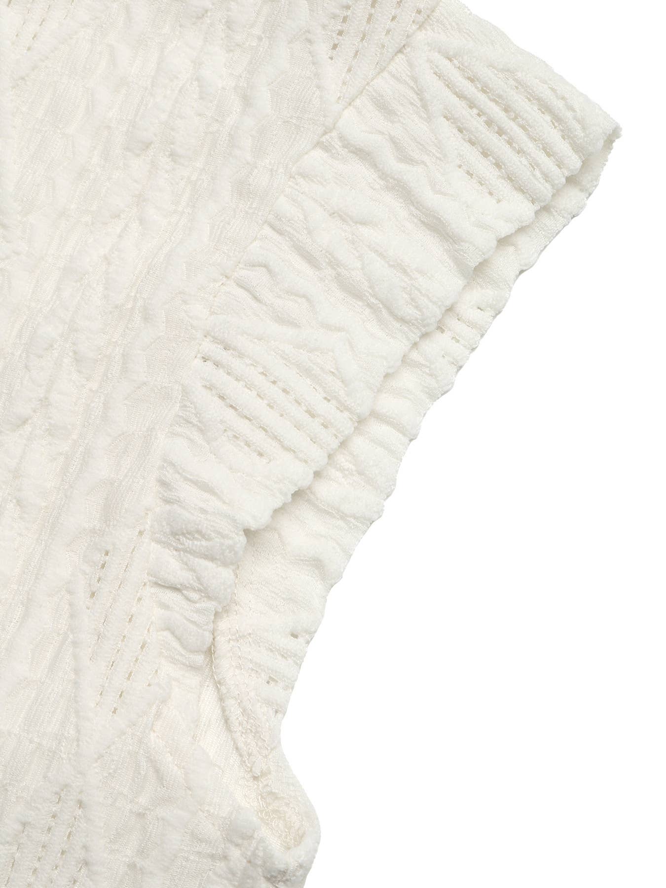 Loose round-neck jacquard pullover