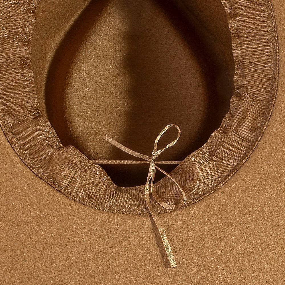 Double Belt Strap Fedora Hat