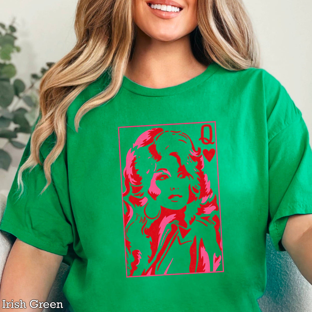 Doll Queen Of Hearts Women’s Graphic T-Shirt | Gildan : White / Extra Large