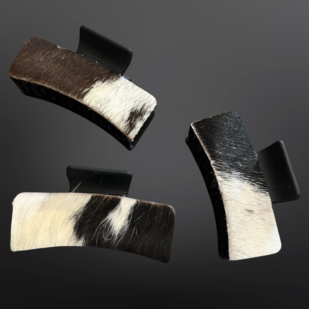 Real Cowhide Claw Hair Clip