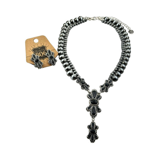 Burnished Butterfly Y Necklace Set