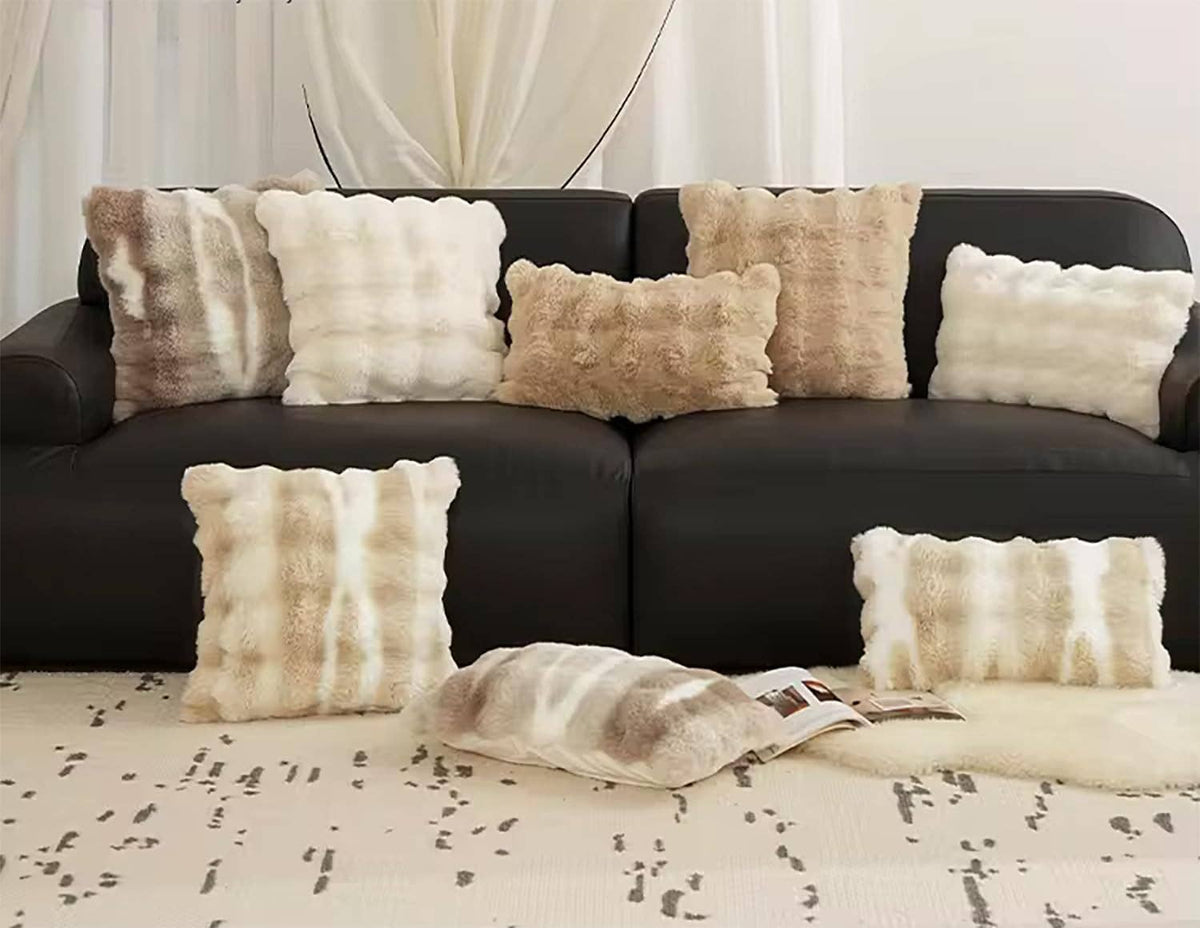 Faux Fur Throw Pillow Cover