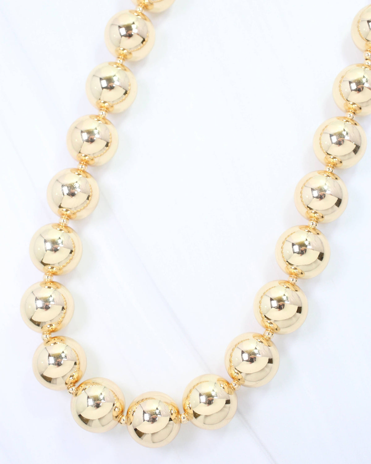Gold Collier Beaded Necklace