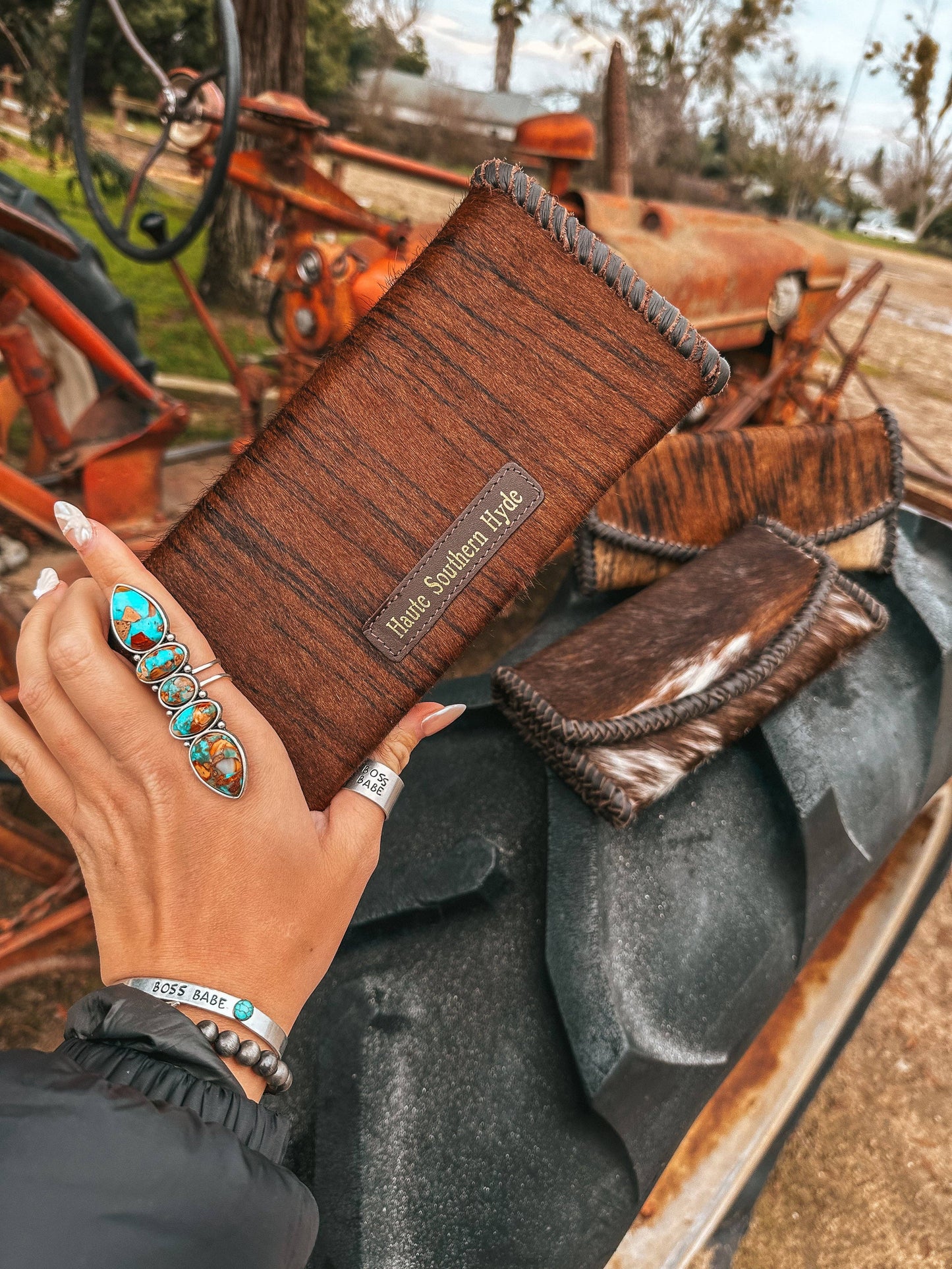The Hazy Elva Wallet (Brown Leather) a Haute Southern Hyde B
