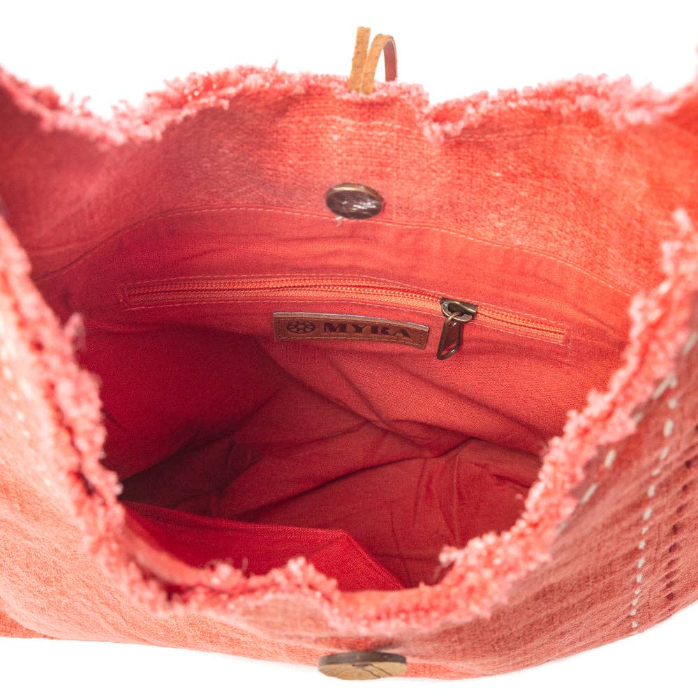 Wild Scarlet Shoulder Bag in Desert Hibiscus