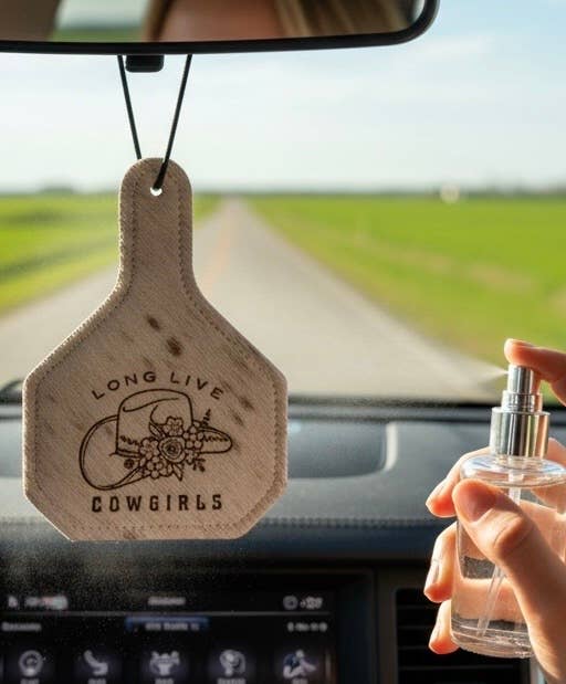 Long Live Cowgirls Cowhide Freshener 