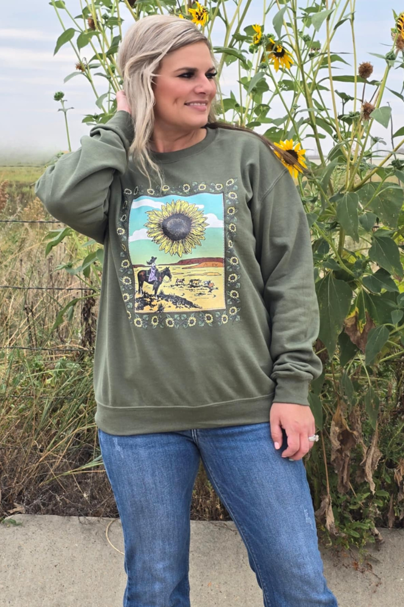 Sunflowers Crewneck
