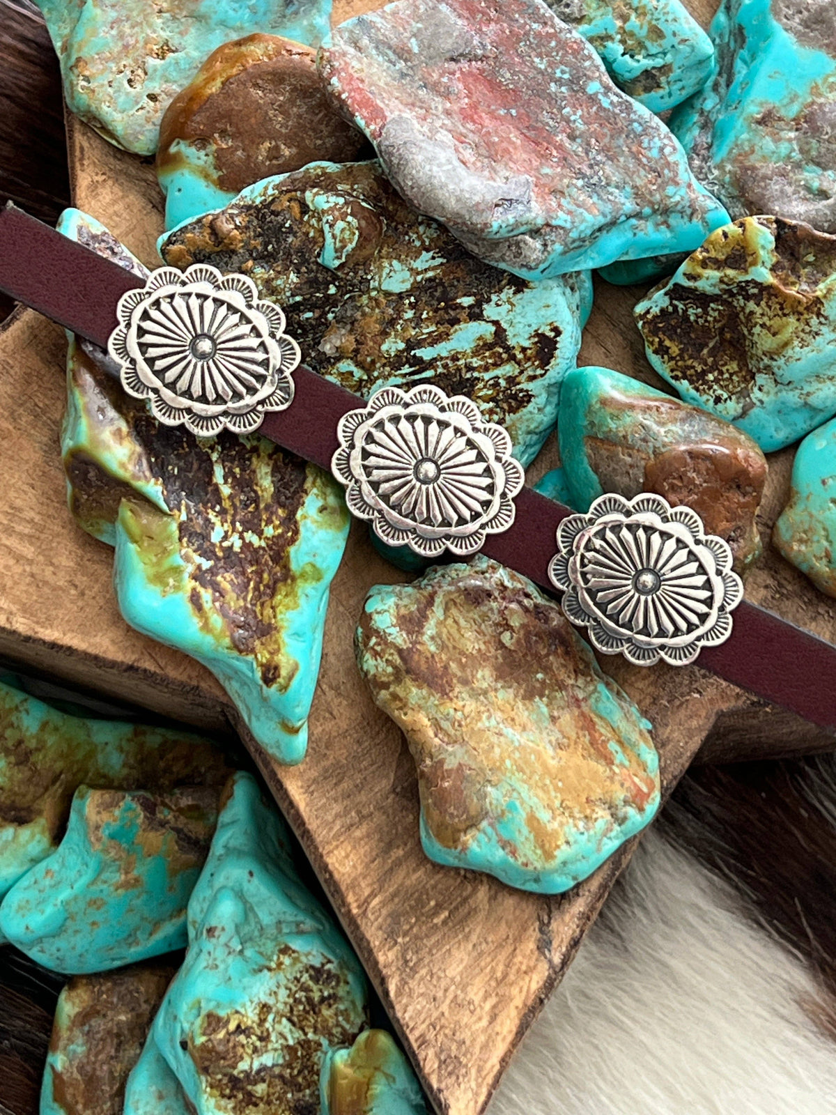 Sterling Silver Concho Slide