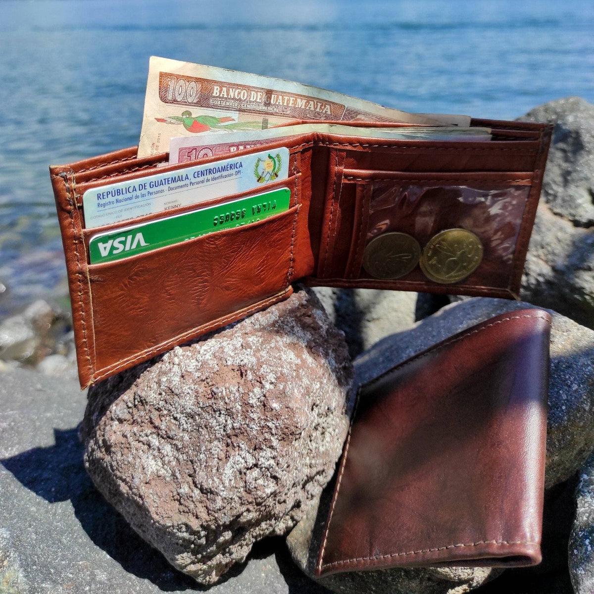 Full-Grain Bifold Wallet Handmade: Brown