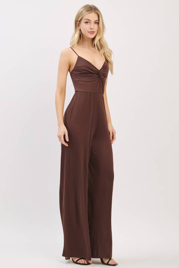 TWISTED DETAIL PALAZZO JUMPSUIT