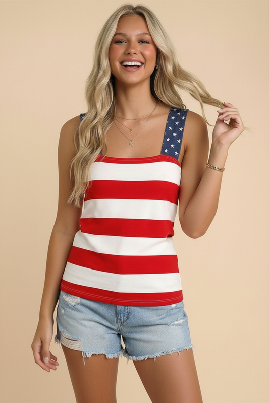 All-American Stars and Stripes Tank Top