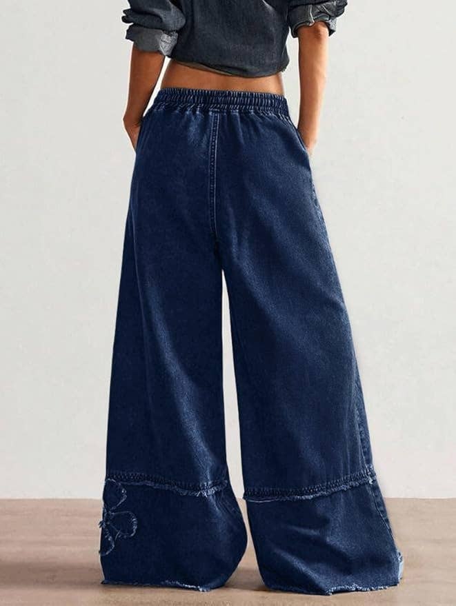 Boho Vintage Floral Jeans