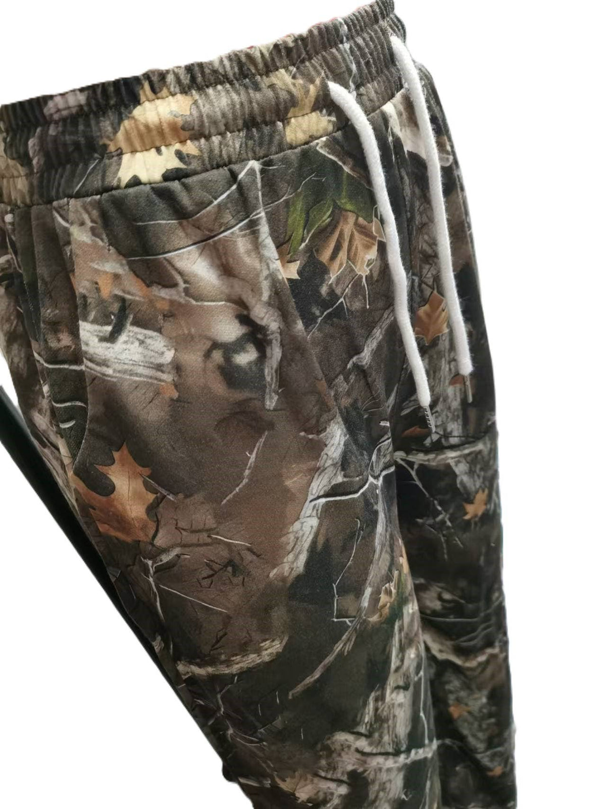 Casual Stretch Corset Camouflage Print Wide-Leg Pants: Brown / L