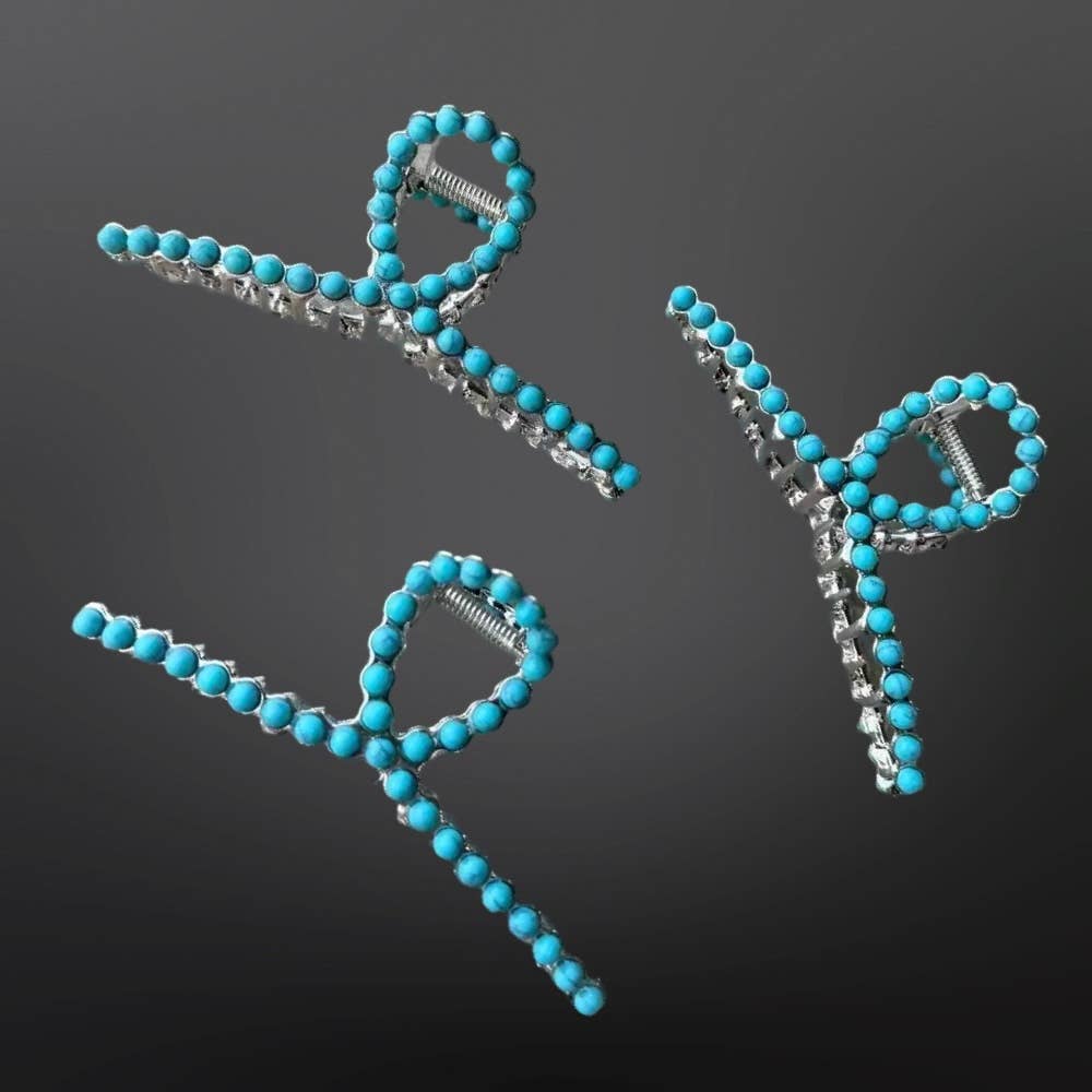 Turquoise Claw Clip