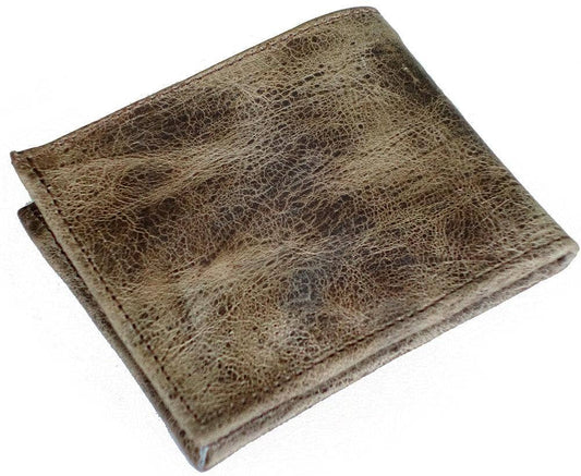 Leather Bifold Wallet: Light Brown