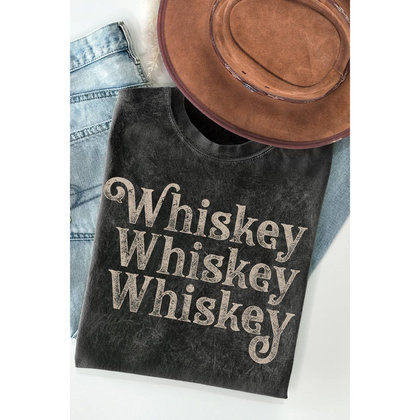 Whiskey Mineral Wash Tee