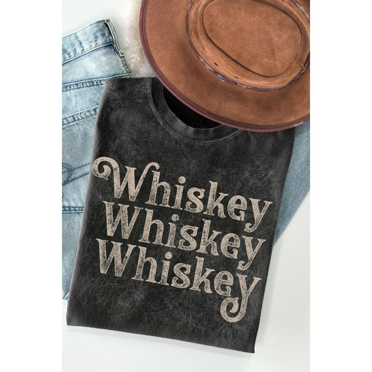 Whiskey Mineral Wash Tee