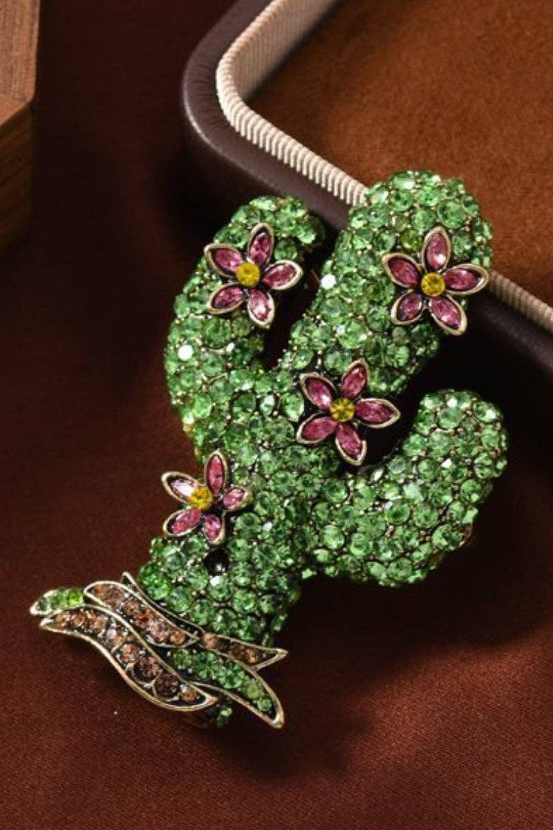 Cactus Flower Brooch