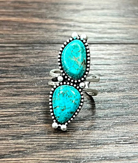 Turquoise Adjustable Ring
