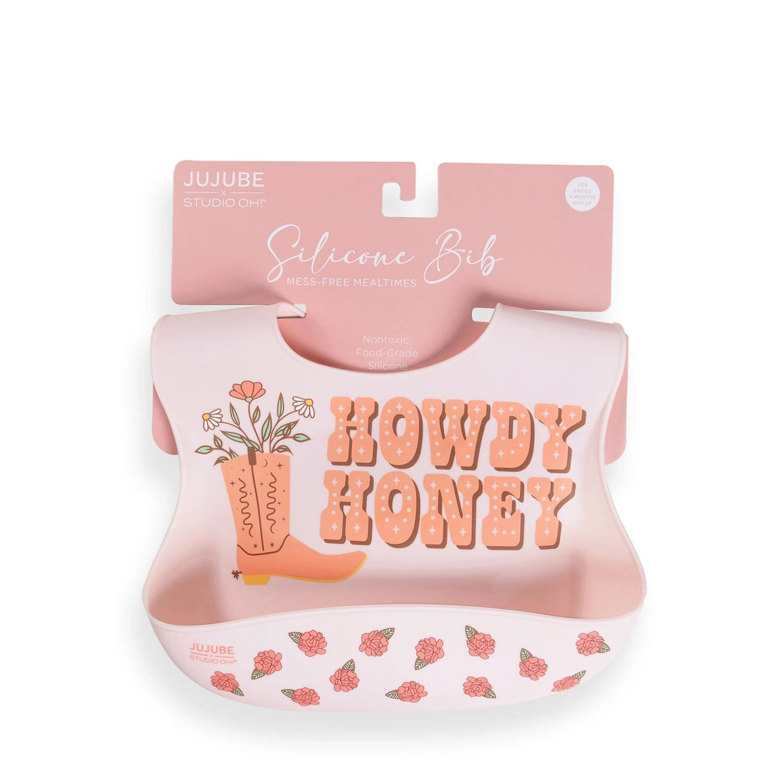 Bloomin' Boot Silicone Bib