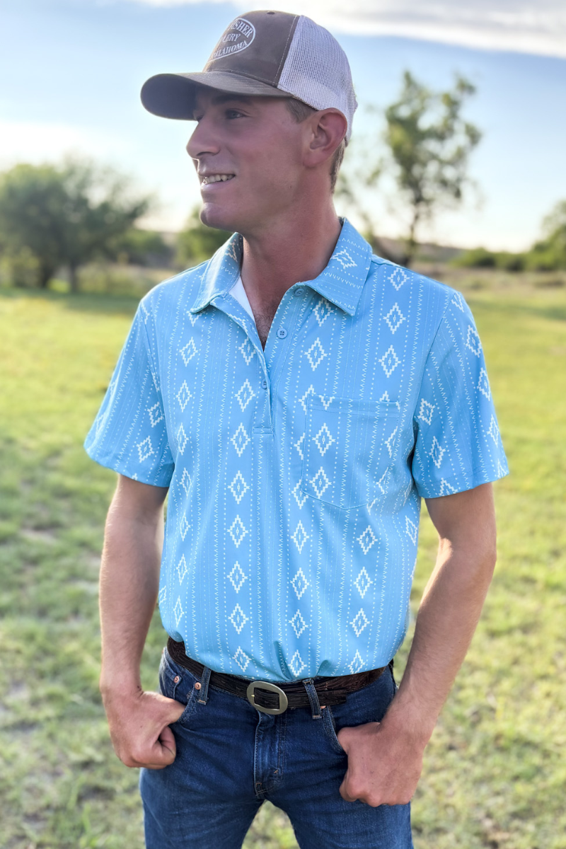 Dusty Blues Polo: L