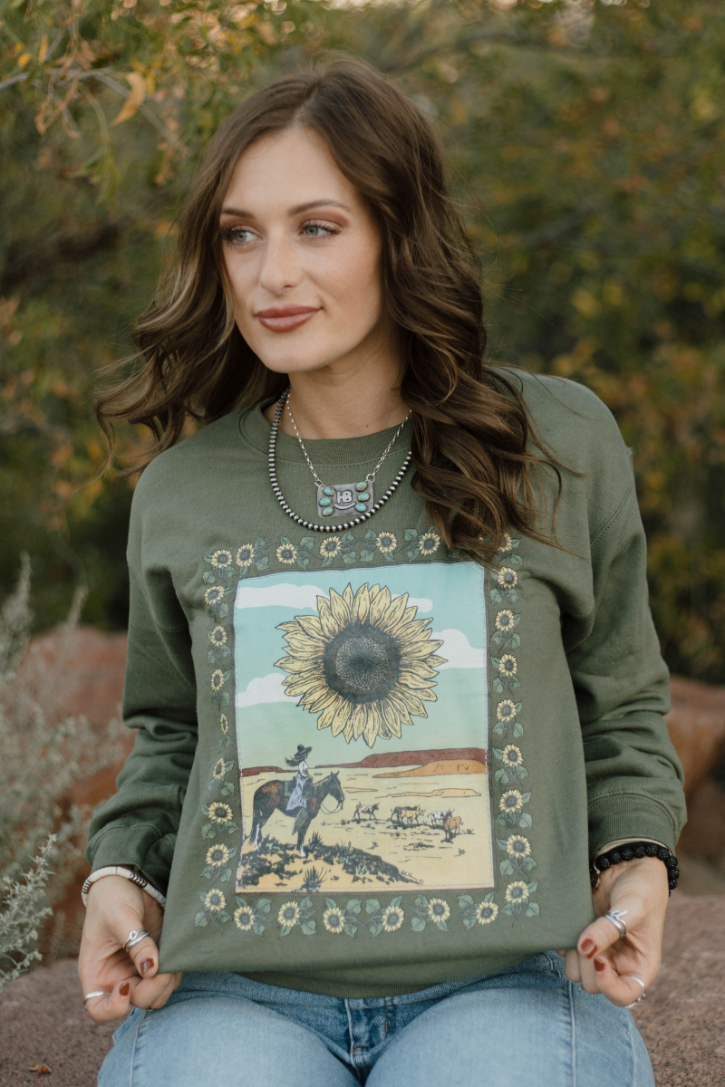 Sunflowers Crewneck