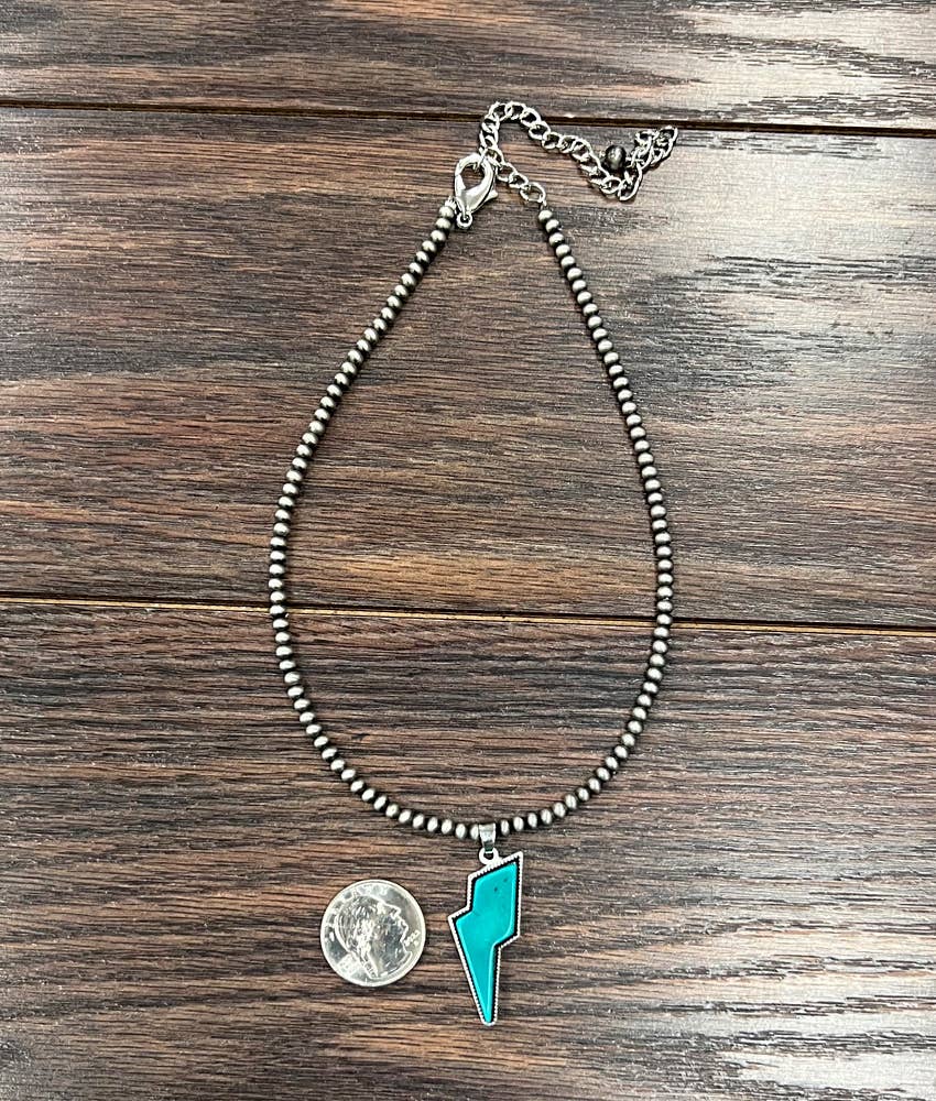 Bolt Turquoise Necklace