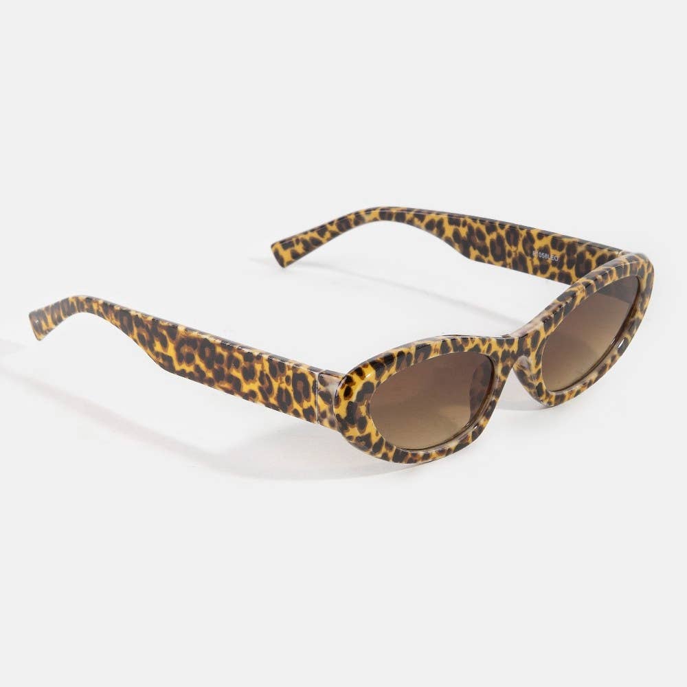 Leopard Print Cat Eye Sunglasses