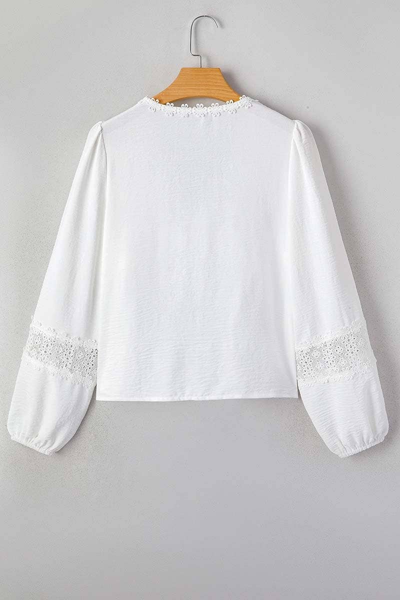 Floral Guipure Lace Blouse