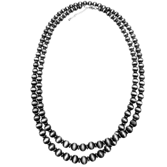 Southwestern Large Silver Beads