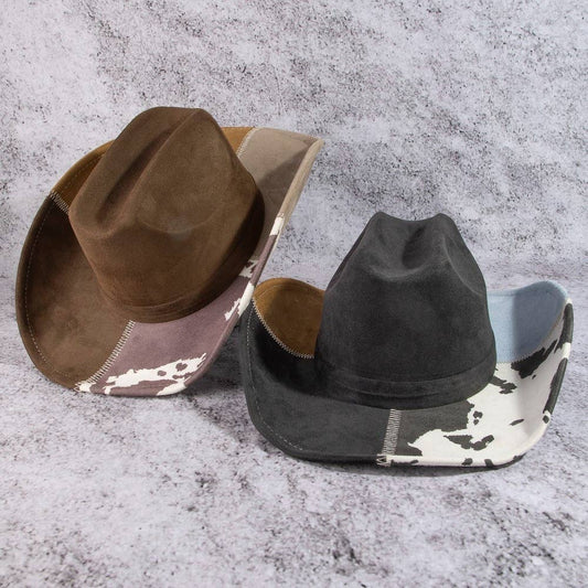 Western Color Block Cowboy Hat