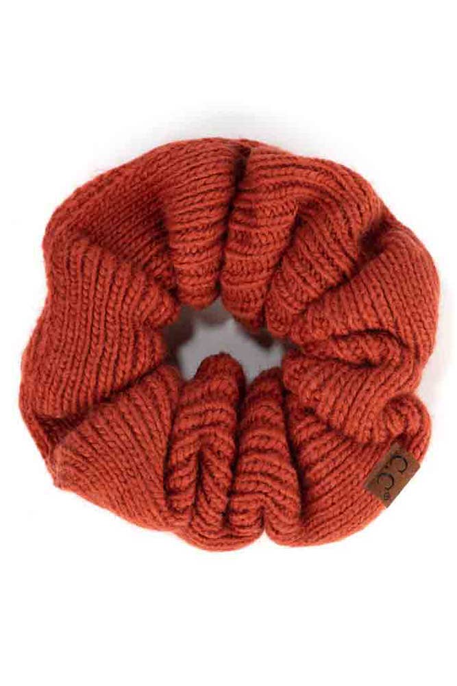 Burnt Henna Knit Scrunchies