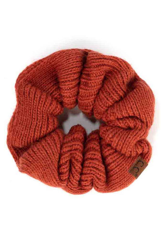 Burnt Henna Knit Scrunchies