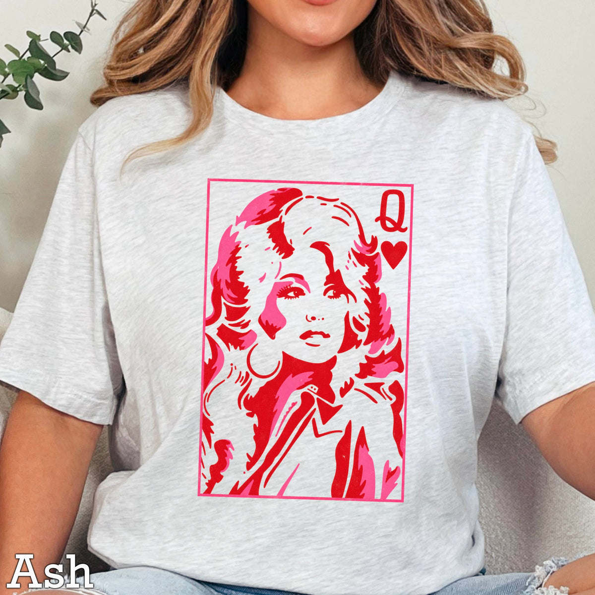 Doll Queen Of Hearts Women’s Graphic T-Shirt | Gildan : White / 2XL