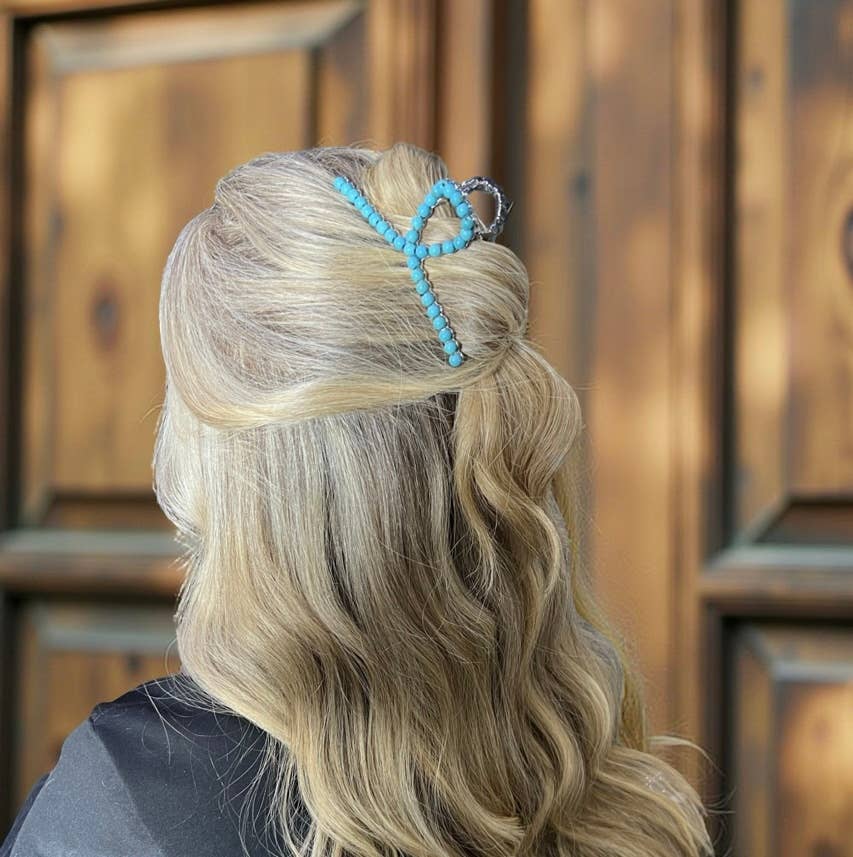 Turquoise Claw Clip