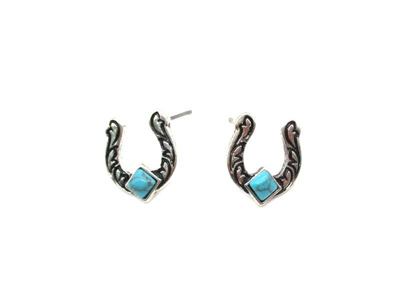 Small Horseshoe Post Earring